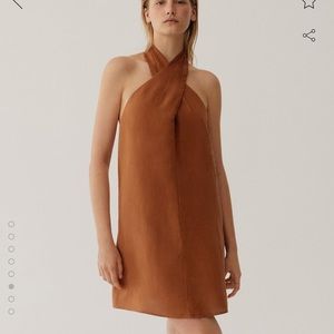 OYSHO Linen Halter dress